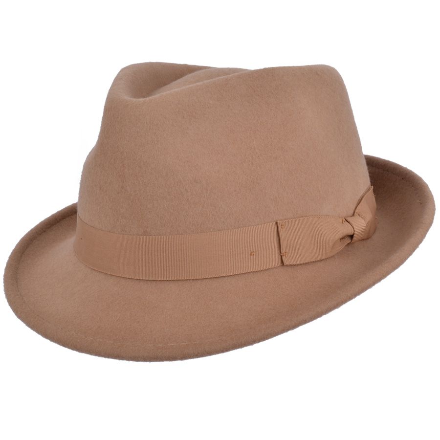 Camel Trilby Hat
