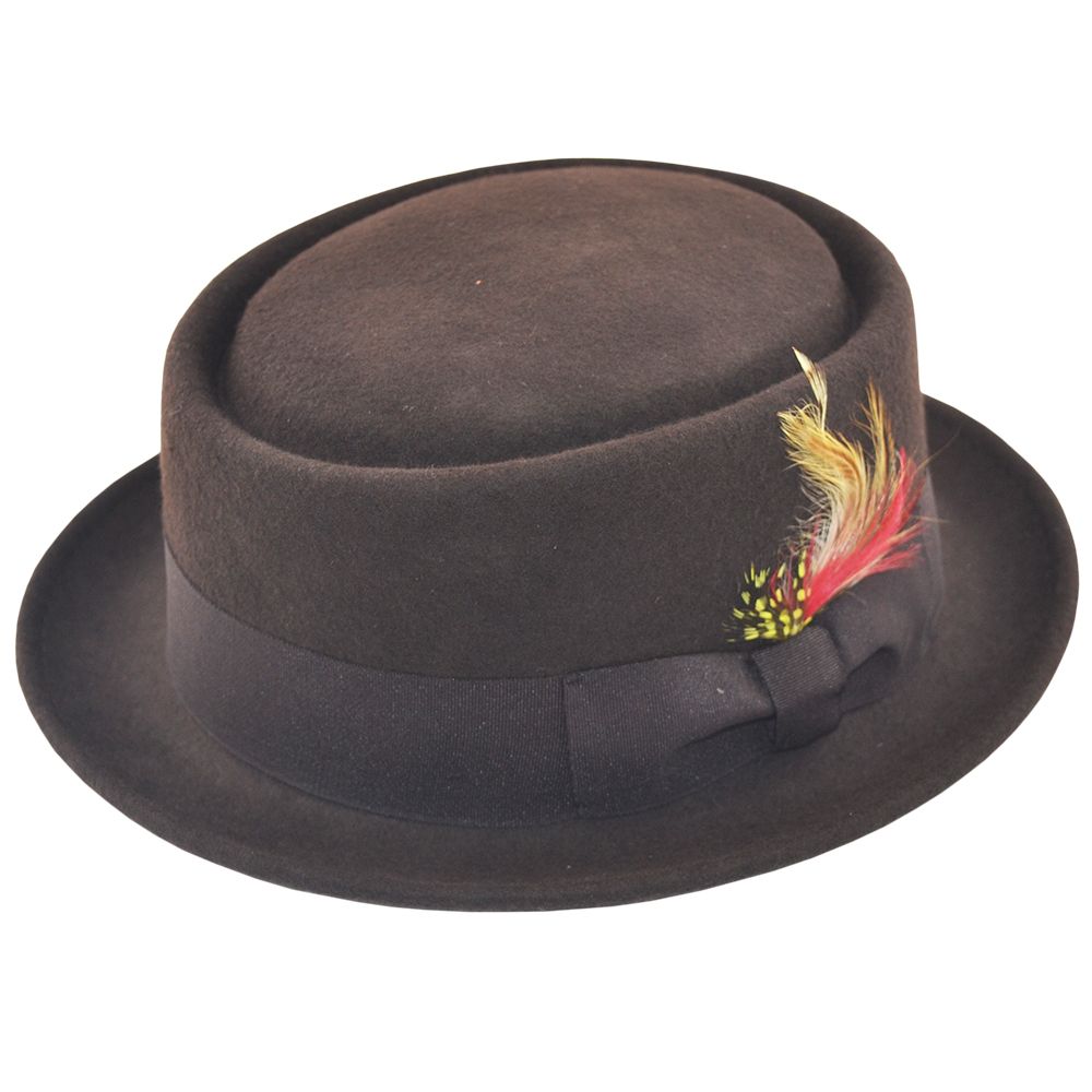Brown Pork Pie Classic Hat