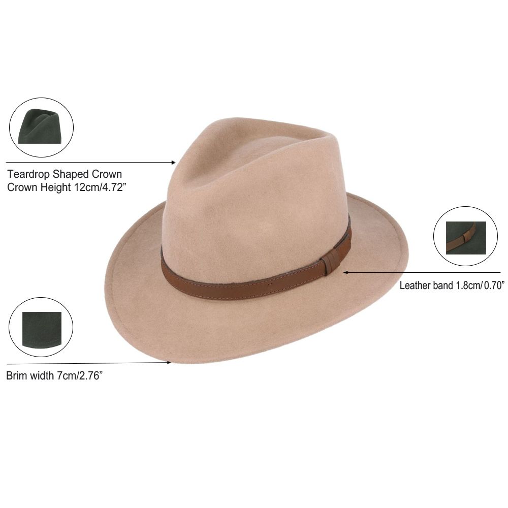 Camel Fedora Hat