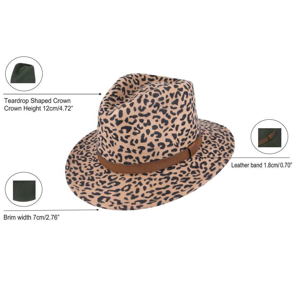 Leopar Fedora Hat