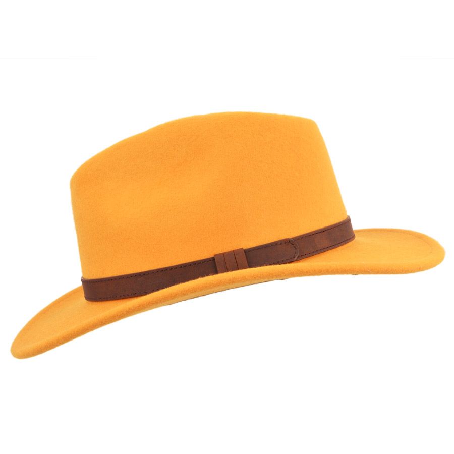 Mustard Fedora Hat
