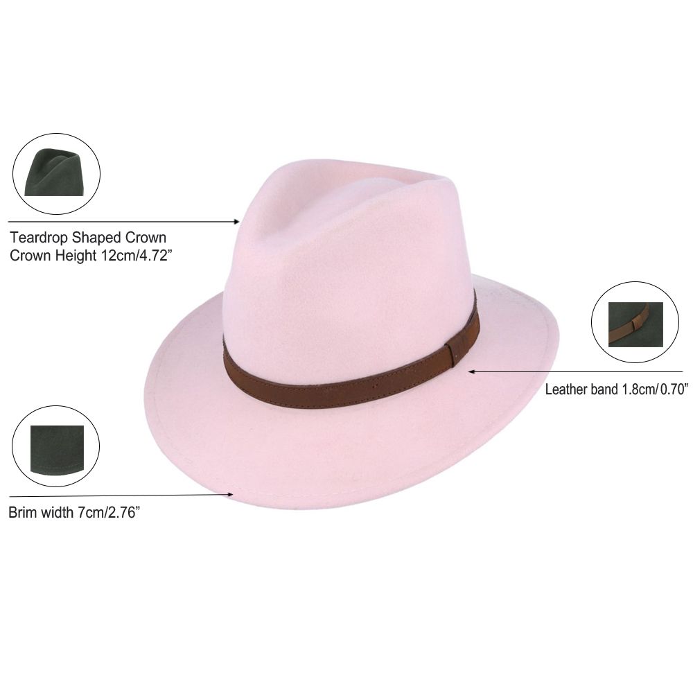 Pink Fedora Hat