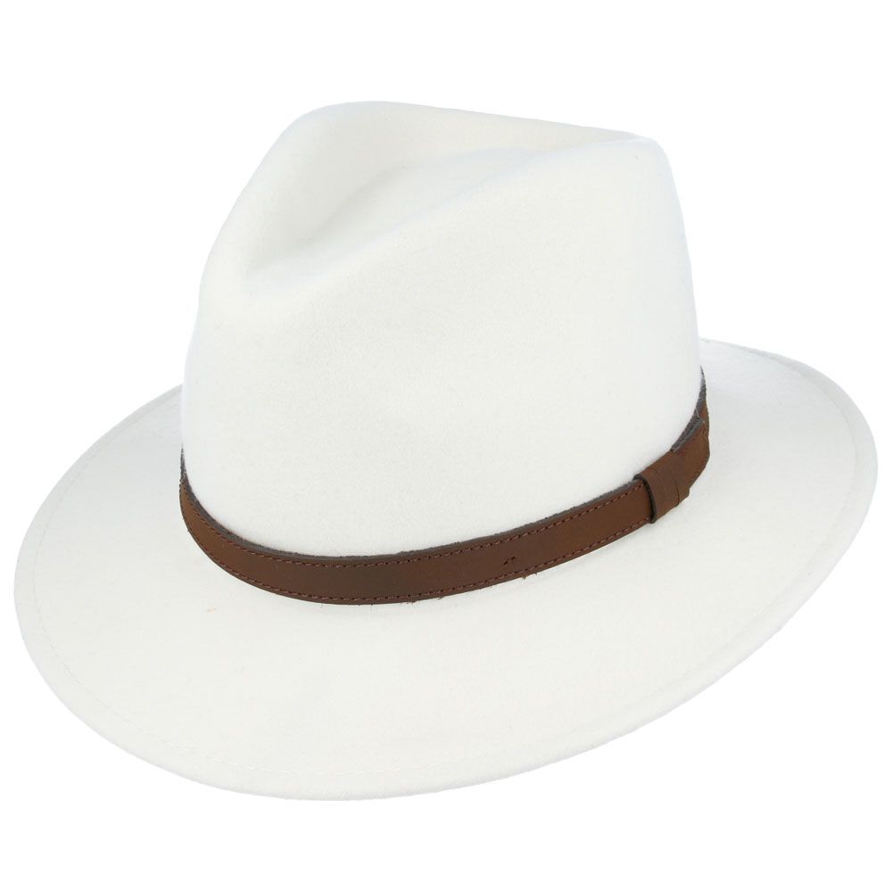 White Fedora Hat