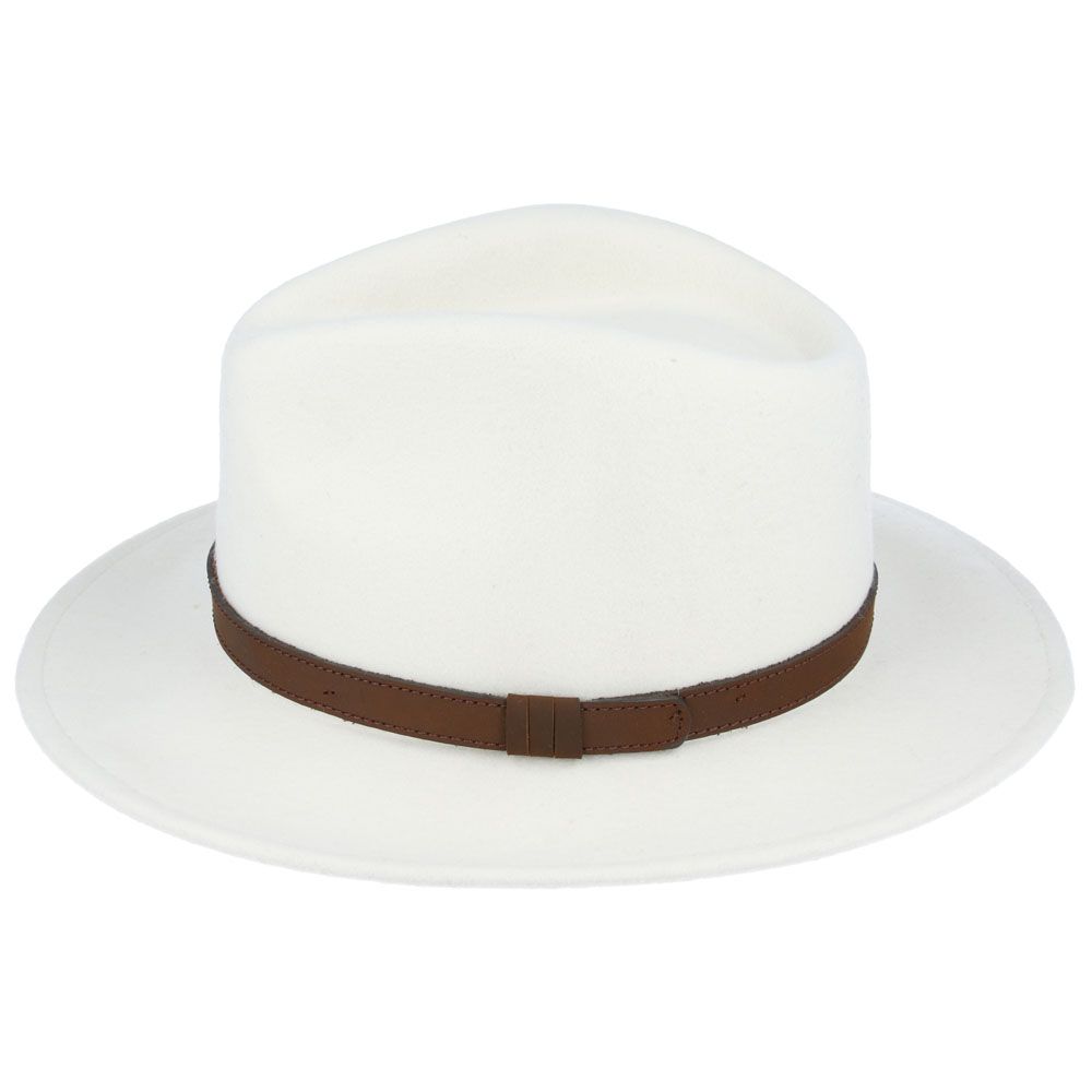 White Fedora Hat