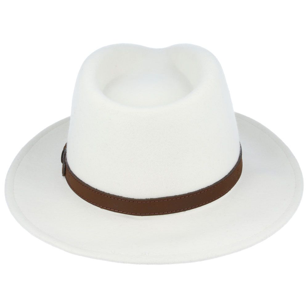 White Fedora Hat