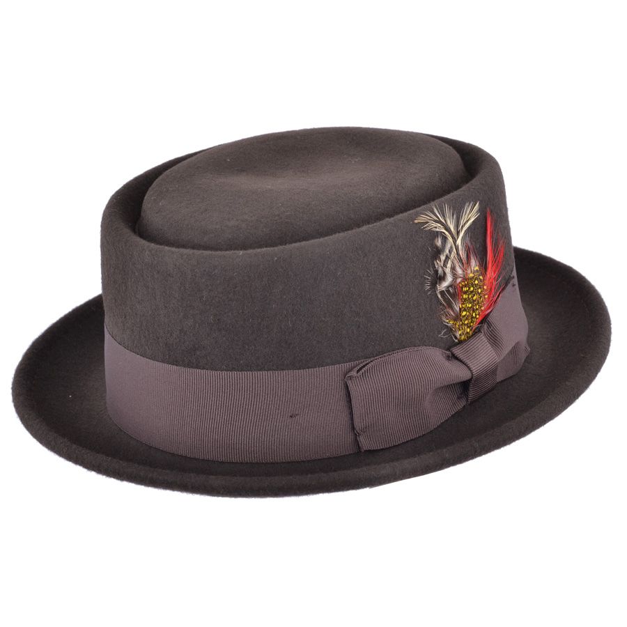 Brown Pork Pie Classic Hat