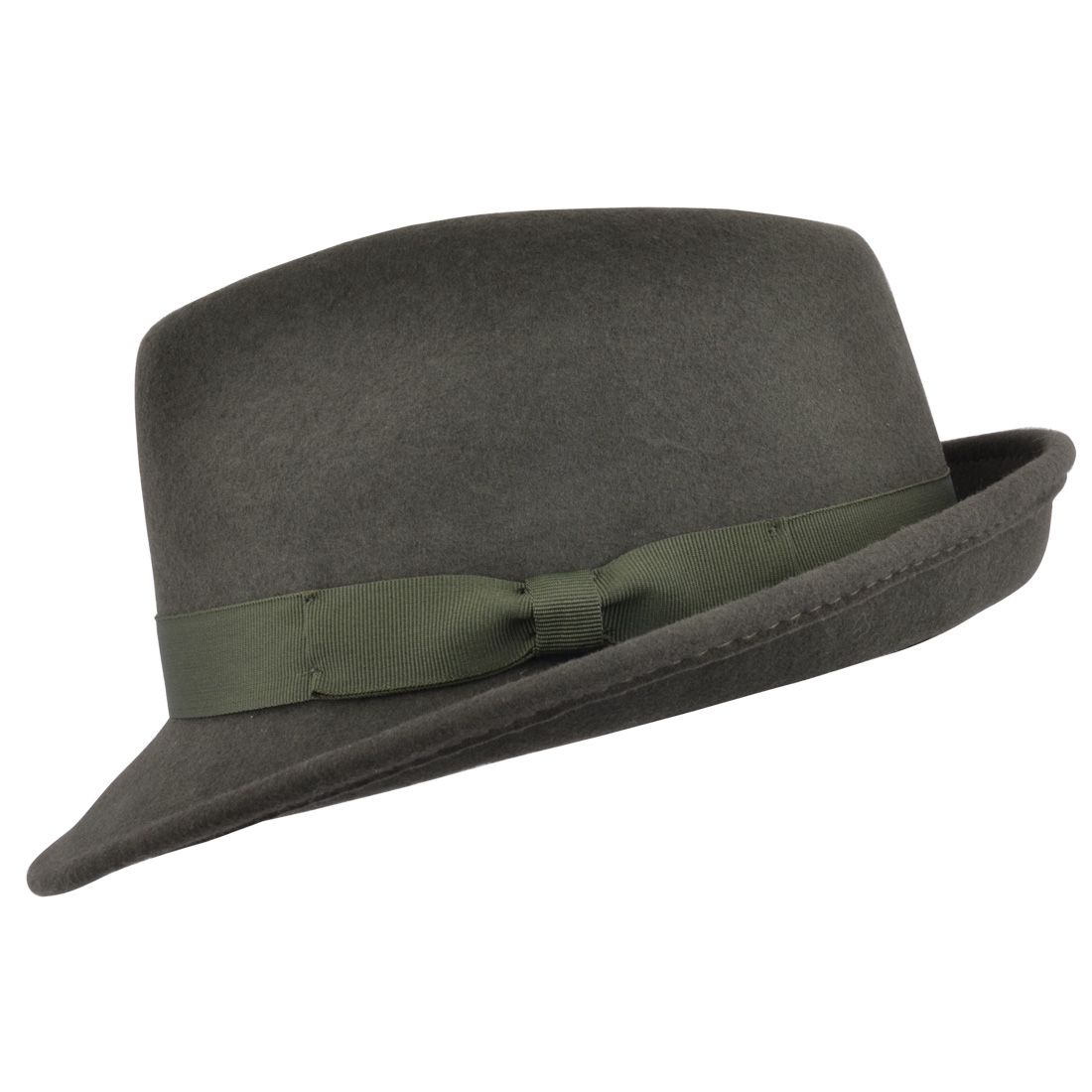 Dark Green Trilby Hat