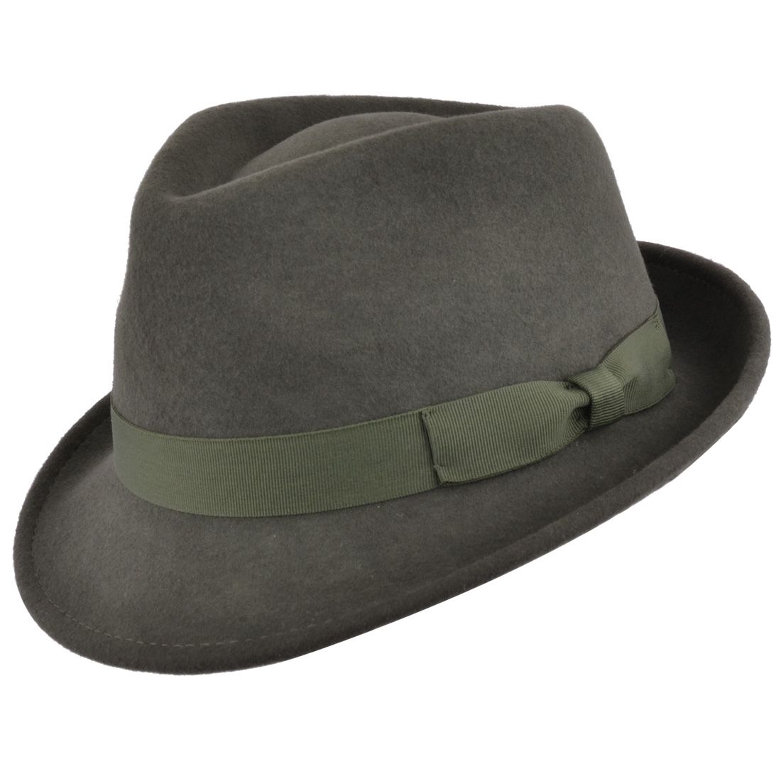 Dark Green Trilby Hat
