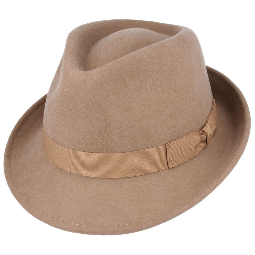 Camel Trilby Hat